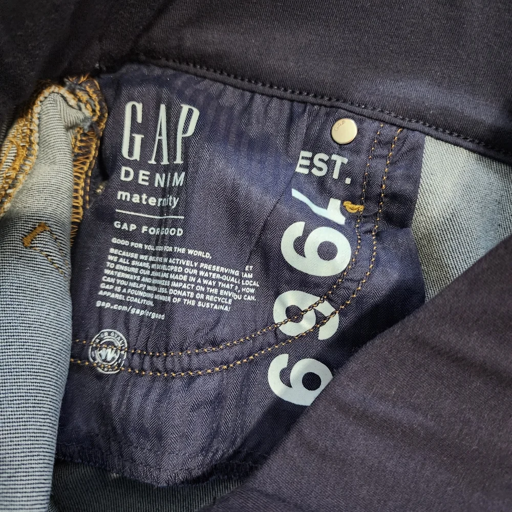 Gap True Skinny Maternity Jeans Sz 10 Short - Picture 6 of 7